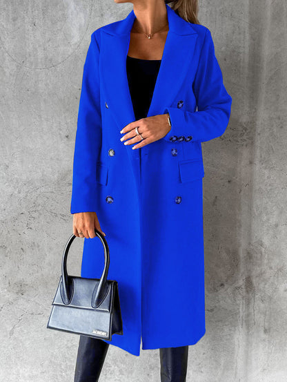 Long Sleeve Lapel Coat