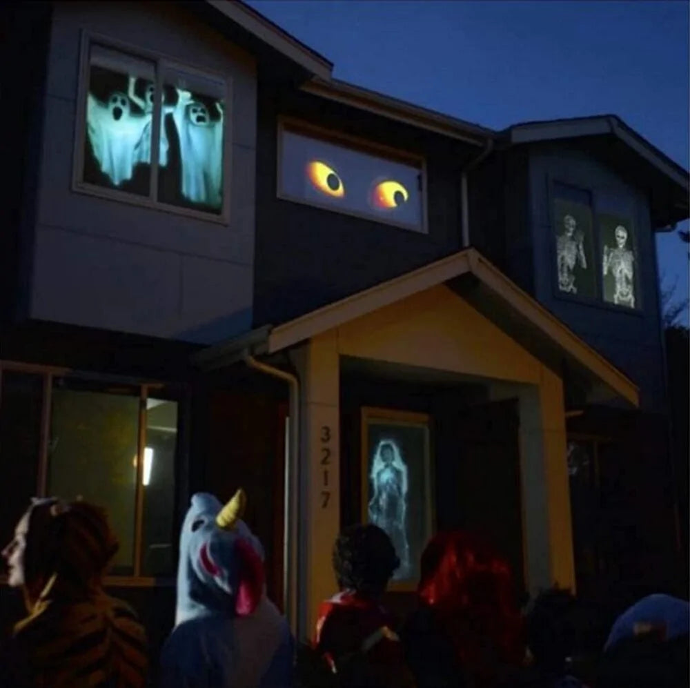 Halloween Holographic Window Display