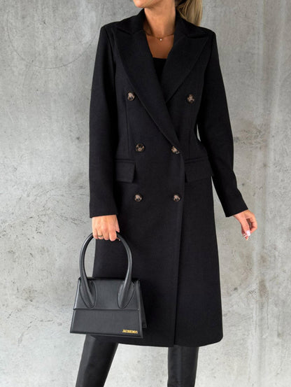 Long Sleeve Lapel Coat