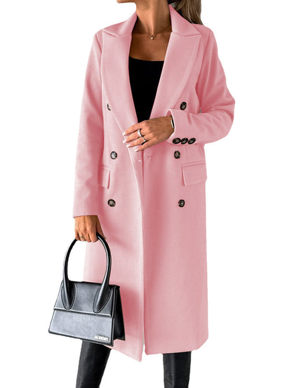 Long Sleeve Lapel Coat